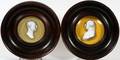 SULPHIDE PORTRAIT PLAQUES EARLY 19TH C TWO