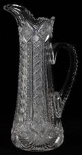 AMERICAN BRILLIANT CUT GLASS PITCHER C 1900