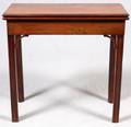 ENGLISH MAHOGANY FLIPTOP TABLE 19TH C