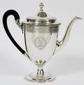 GEORGE III STERLING COFFEE POT BY ROBERT SHARP
