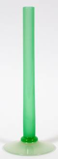 STEUBEN JADE  ALABASTER GLASS BUD VASE C 1920