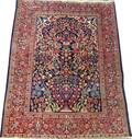 KASHAN HAND WOVEN PRAYER RUG C 1930