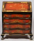 JAPANNED SLANTFRONT DESK