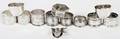 ANTIQUE STERLING  SILVERPLATE NAPKIN RINGS TWELVE