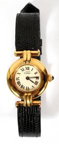 LE MUST DE CARTIER VERMEIL LADYS WRISTWATCH