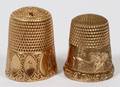 14KT YELLOW GOLD THIMBLE  ANOTHER THIMBLE C 1900