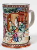 CHINESE EXPORT PORCELAIN TANKARD 18TH C