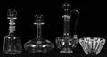 BACCARAT CRYSTAL CLARET JUG  DECANTERS FOUR PIECES