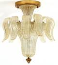 MURANO GLASS FOURLIGHT CHANDELIER