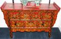 TIBETAN HAND PAINTED LACQUER CHESTCONSOLE