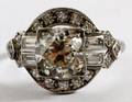 LADYS PLATINUM AND DIAMOND RING