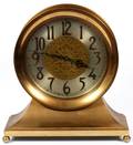 TIFFANY  CO GILT BRONZE SHIPS BELL CLOCK