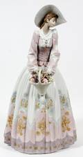 LLADRO PORCELAIN FIGURE OF A LADYSPRING COURTSHIP