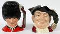 ROYAL DOULTON PORCELAIN LARGE TOBY JUGS TWO