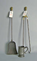 Fireplace tools to include a shovel and matching tongs