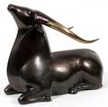 LOET VANDERVEEN BRONZE RECUMBENT BULL