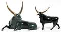 LOET VANDERVEEN BRONZE LONGHORN STEER TWO