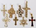 14KT GOLD CROSS PENDANTS 8