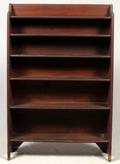WOOD SIX SHELF BOOKCASE