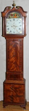 ROBERT PENMAN GRANDFATHER CLOCK C EARLY 19TH C