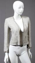 CHANEL METALLIC TWEED JACKET SIZE 40