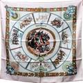 HERMES CHEVAUX DE TRAIT SILK SCARF