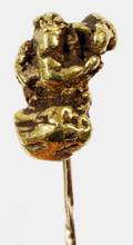 ANTIQUE YELLOW GOLD NUGGET MOUNTED AS A STICK PIN