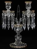 BACCARAT CRYSTAL TWOLIGHT CANDLEHOLDER