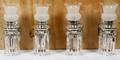 SINGLELIGHT SILVER PLATE WALL SCONCES FOUR