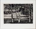 LUIGI LUCIONI ETCHING BETWEEN BIRCHES