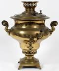 RUSSIAN BRASS SAMOVAR 19TH C