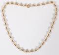 14KT YELLOW GOLD  PEARL NECKLACE