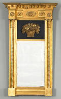 Federal carved and gilded mirror ca 1825
