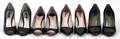 DESIGNER BLACK HEELS FOUR PAIRS