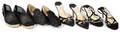 JIMMY CHOO KITTEN HEELS  LOAFERS FOUR PAIRS