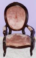 VICTORIAN MAHOGANY ARMCHAIR C 1860