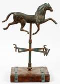 METAL HORSE TABLE WEATHER VANE