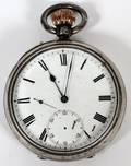ENGLISH STERLING SILVER GENTLEMANS POCKET WATCH