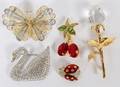 SWAROVSKI BROOCHES SEVEN