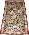 IRANIAN RUG W HUNT MOTIF