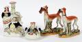 ENGLISH STAFFORDSHIRE PORCELAIN DECORATIVES 19TH C
