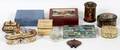 COLLECTION OF DECORATIVE BOXES ELEVEN PIECES