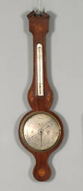 Regency mahogany banjo barometer ca 1835