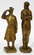 BELGIUM BRONZE HAND MADE FIGURES TWO