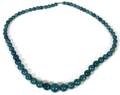 BLUE SPONGE CORAL BEAD NECKLACE