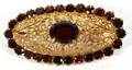 GARNET BROOCH BOHEMIA