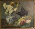 Oil on board still life dated 1912 and signed Louis Piot