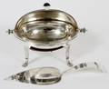 SILVERPLATE DOMED SERVER  PIE SERVER TWO PIECES