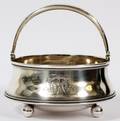 RUSSIAN SILVER SUGAR BASKET ST PETERSBURG 1895