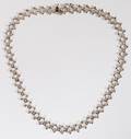MODERN DECO 3CT DIAMOND NECKLACE